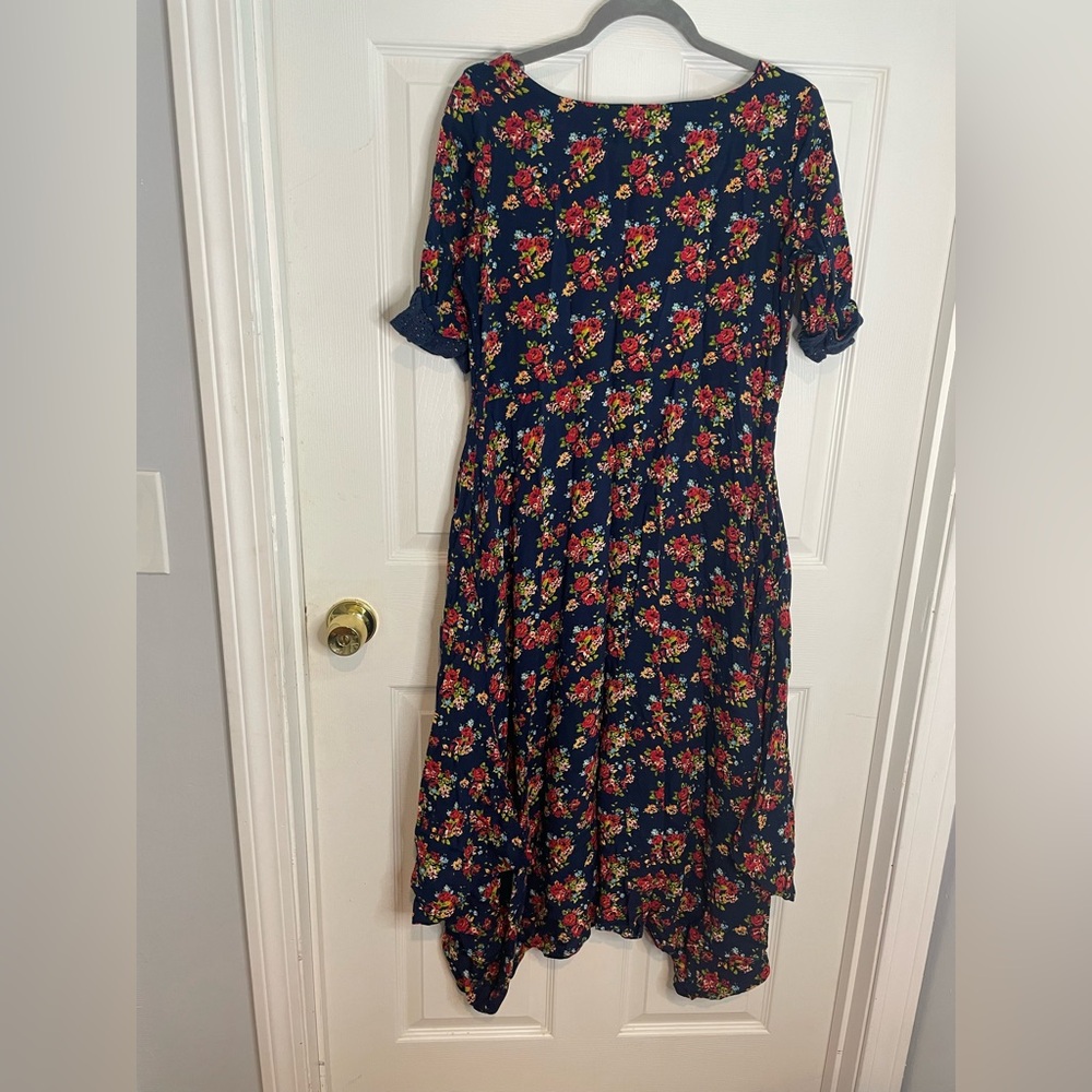 BOMBAY PAISLEY - BOHO ASYMMETRICAL HEM DRESS - Picture 10 of 10